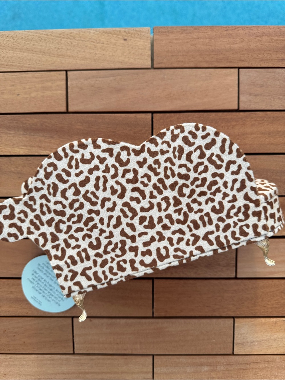 Leopard Print Chaise Jewelry Box NWT - Picture 8 of 9